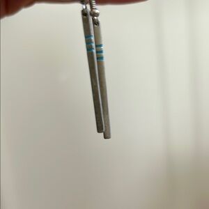 Silver and Turquoise Earrings